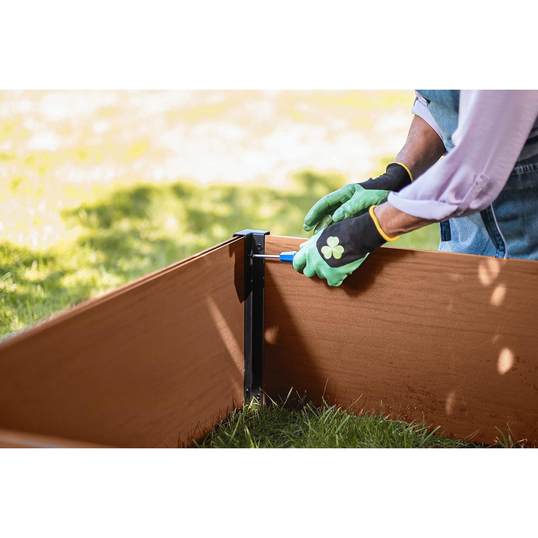 Bordure de jardin Keter Maple, plastique, couleur marron, dimensions 106 x 106 x 32 cm, résistante aux intempéries, 249299