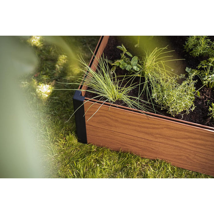 Bordure de jardin Keter Maple, plastique, couleur marron, dimensions 106 x 106 x 32 cm, résistante aux intempéries, 249299