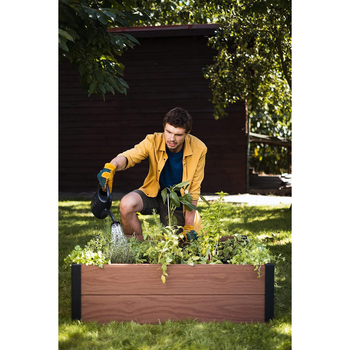 Bordure de jardin Keter Maple, plastique, couleur marron, dimensions 106 x 106 x 32 cm, résistante aux intempéries, 249299
