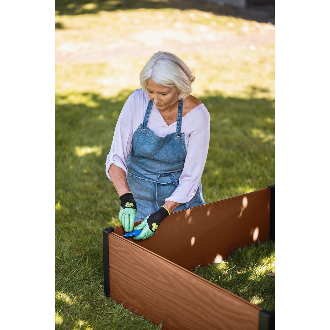 Bordure de jardin Keter Maple, plastique, couleur marron, dimensions 106 x 106 x 32 cm, résistante aux intempéries, 249299