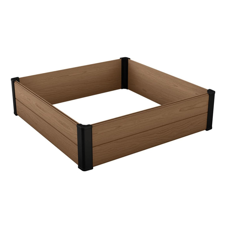 Bordure de jardin Keter Maple, plastique, couleur marron, dimensions 106 x 106 x 32 cm, résistante aux intempéries, 249299