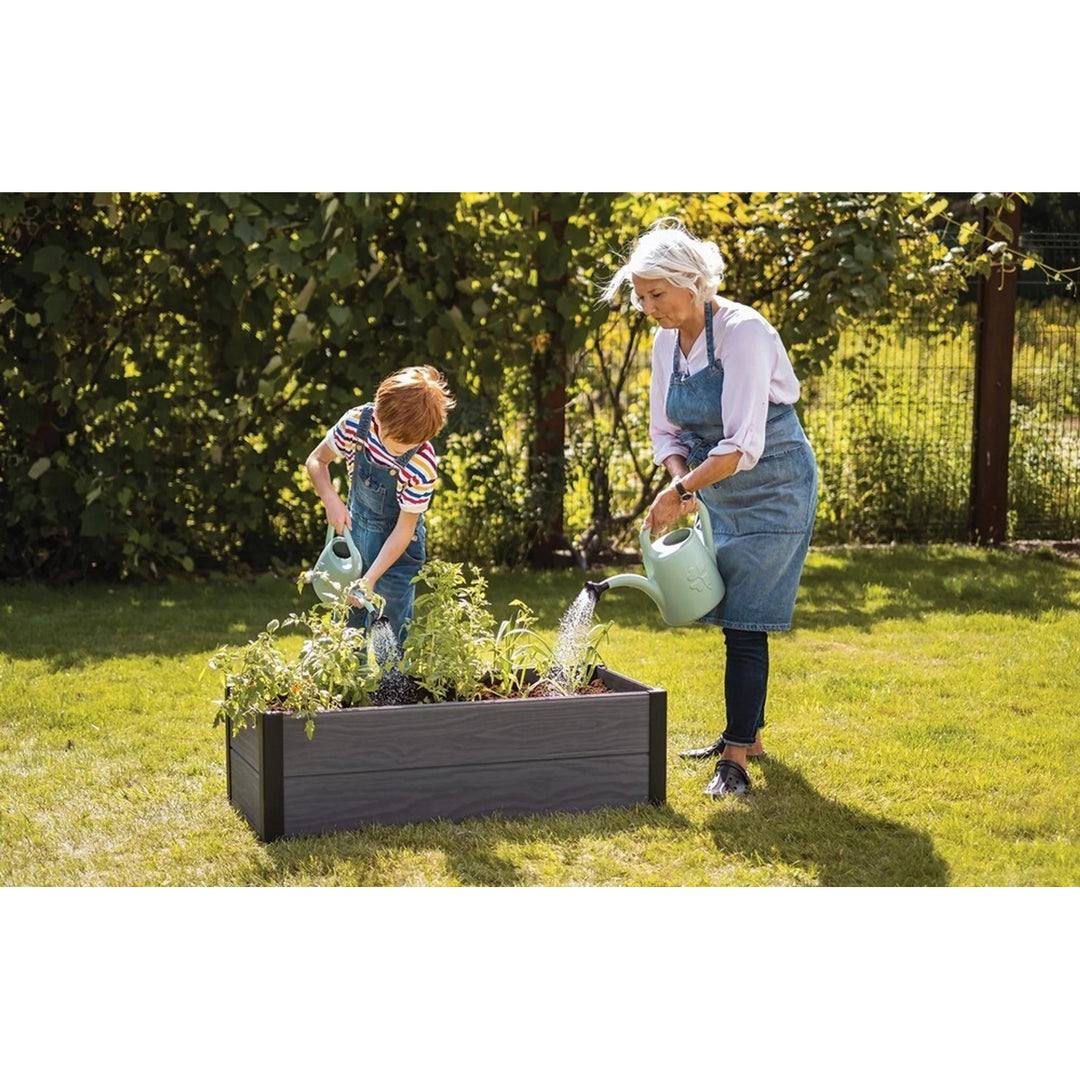 Bordure de jardin Keter Maple, plastique, couleur grise, dimensions 106 x 50 x 32 cm, résistante aux intempéries, 249296