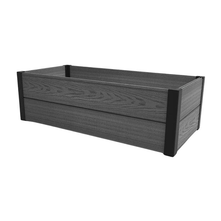 Bordure de jardin Keter Maple, plastique, couleur grise, dimensions 106 x 50 x 32 cm, résistante aux intempéries, 249296