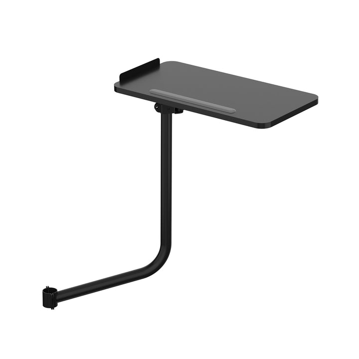 Tablette / plateau pour clavier Maclean, noir, dimensions du plateau : 66 x 30 cm, à fixer sur une chaise de bureau, charge max. 5 kg, MC-139