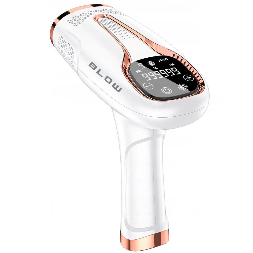 Épilateur à lumière pulsée IPL Blow, fonction Ice Cool, 9 niveaux de puissance, filtre UV intégré, mode flash automatique, efficacité longue durée, 44-480#