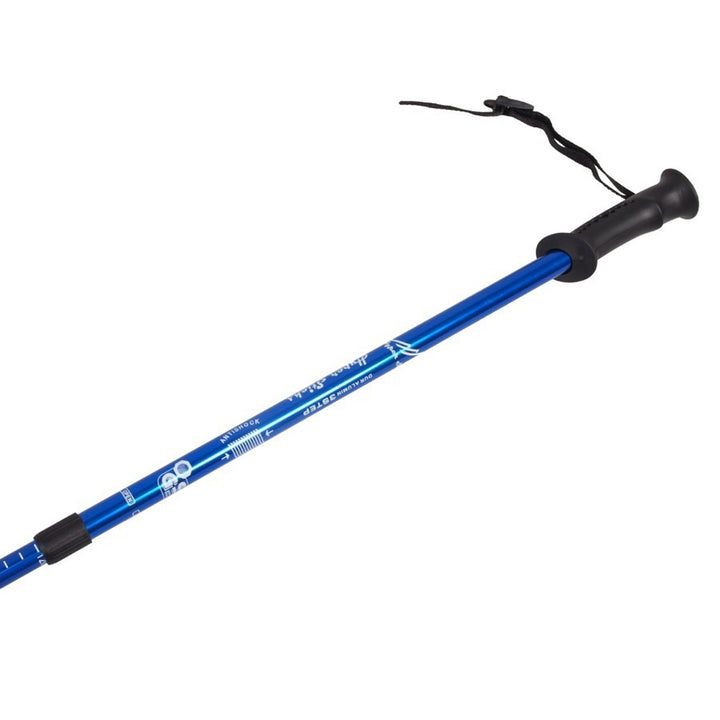 Bâtons de marche nordique en aluminium télescopiques, 65-135 cm, bleus, 2 paires