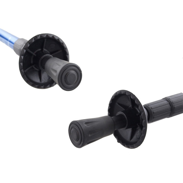 Bâtons de marche nordique en aluminium télescopiques, 65-135 cm, bleus, 2 paires
