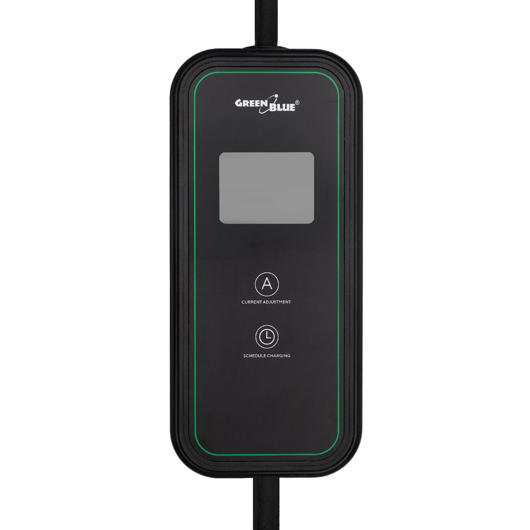 Chargeur pour véhicules électriques (EV) / hybrides rechargeables (PHEV) GreenBlue, portable, type 2, longueur de câble : 6,8 m, IP65, 11 kW, 220-380 V CA 50/60 Hz, 16 A, triphasé, GB1100