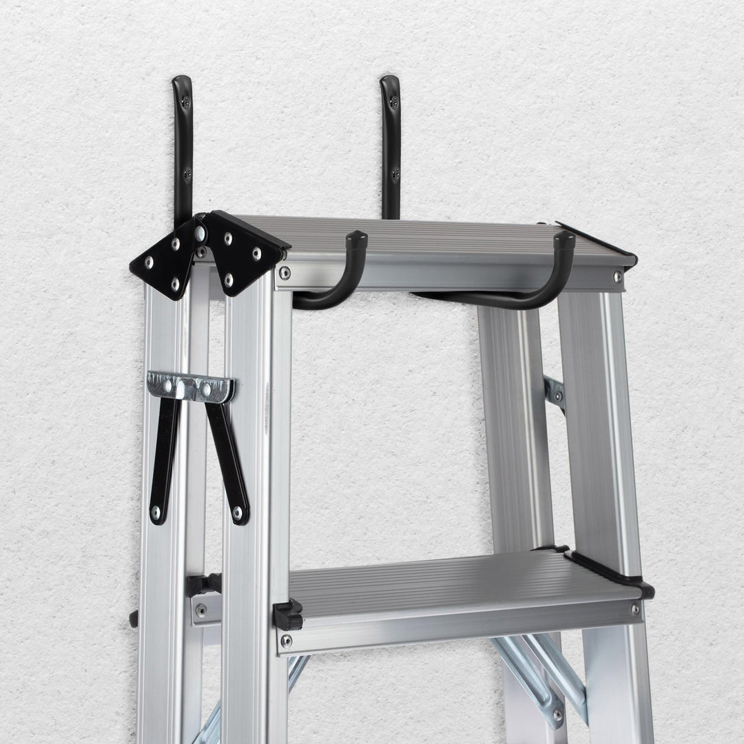 Lot de 6 supports muraux Maclean pour pneus, roues, échelles, vélos, en acier, charge maximale de 22 kg par support, MC-487