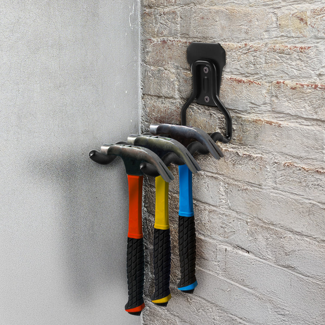 Support mural Maclean, pour outils, roues, échelle, vélo, en acier, charge max. 30 kg, MC-486, lot de 3