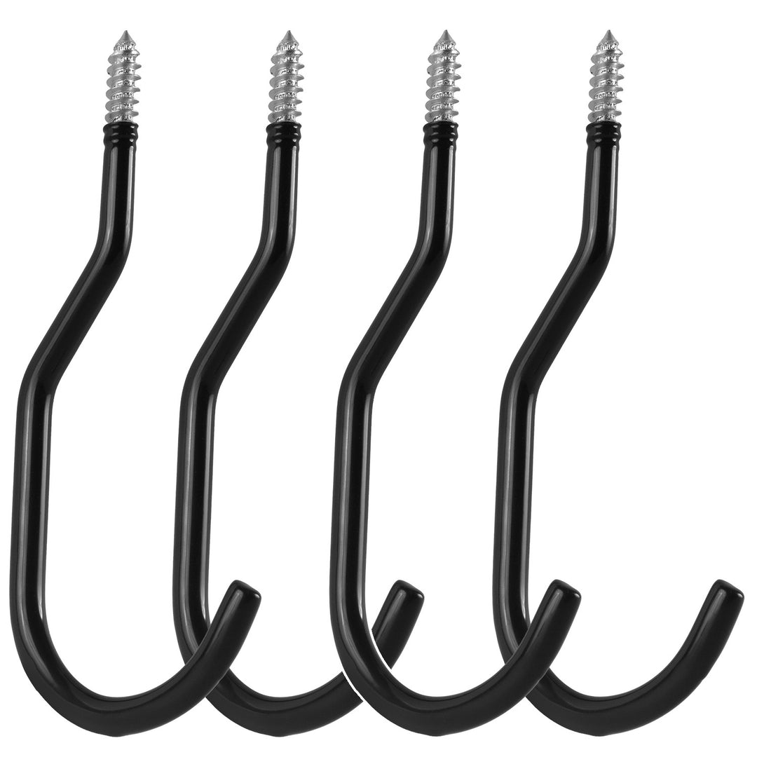 Lot de 4 crochets de plafond Maclean, pour échelle, vélo, tuyau d'arrosage, en acier, charge maximale de 10 kg par crochet, MC-485
