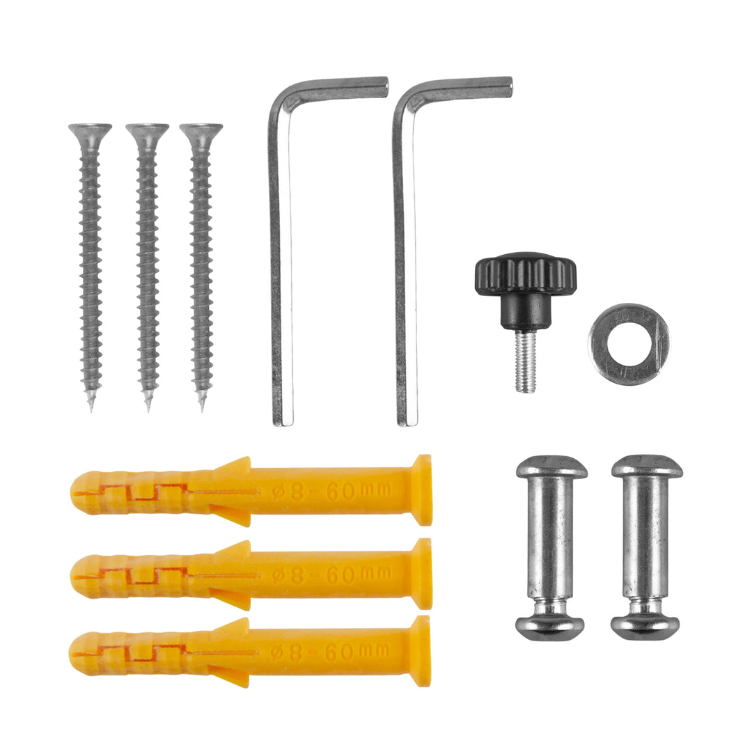 Support mural pour vélo Maclean, en acier, charge maximale 30 kg, MC-449, lot de 2