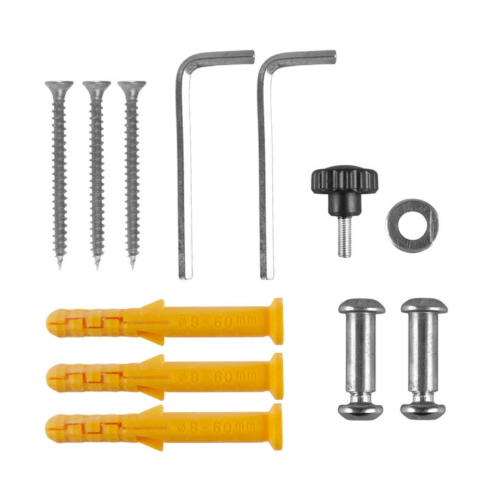 Support mural pour vélo Maclean, en acier, charge maximale 30 kg, MC-449, lot de 2