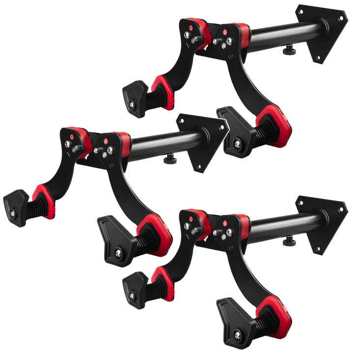 Support mural pour vélo Maclean, en acier, charge maximale 30 kg, MC-449, lot de 3