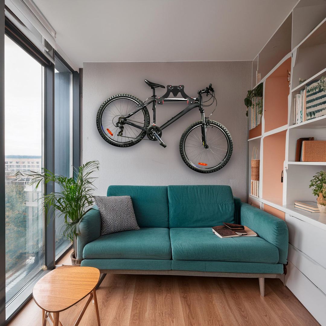 Support mural pour vélo Maclean, en acier, charge maximale 30 kg, MC-449, lot de 4