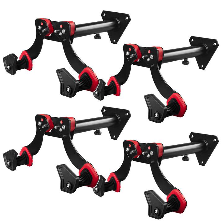 Support mural pour vélo Maclean, en acier, charge maximale 30 kg, MC-449, lot de 4