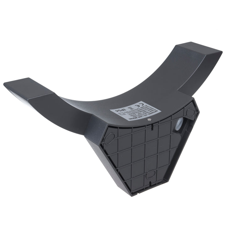 Lampe LED avec détecteur de mouvement Maclean, détecteur de mouvement infrarouge, couleur grise, 10 W, IP54, 800 lm, MCE290 GR, lot de 2