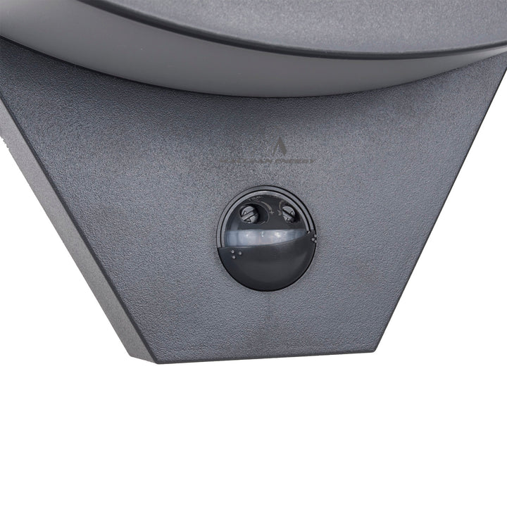 Lampe LED avec détecteur de mouvement Maclean, détecteur de mouvement infrarouge, couleur grise, 10 W, IP54, 800 lm, MCE290 GR, lot de 2