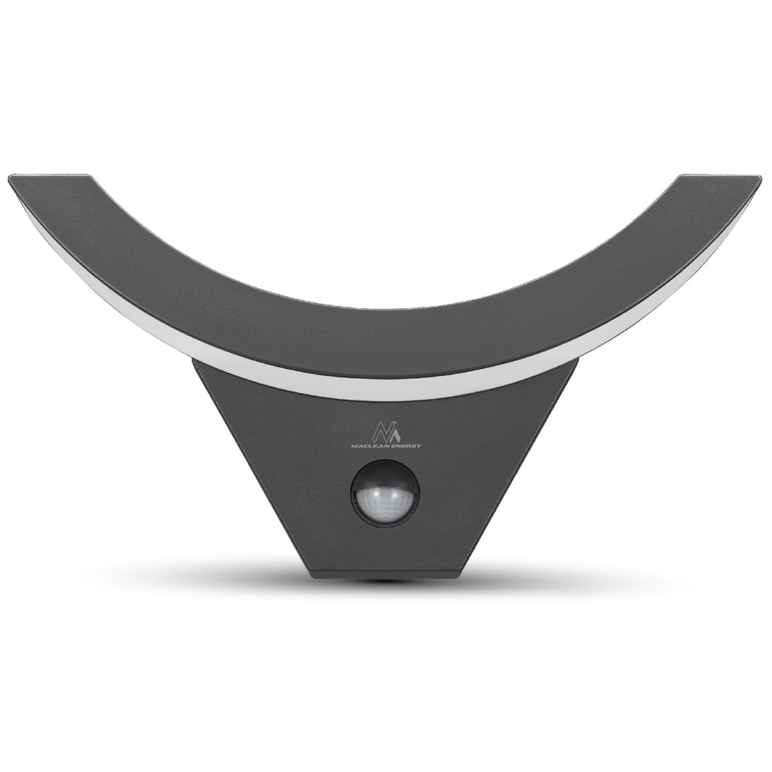 Lampe LED avec détecteur de mouvement Maclean, détecteur de mouvement infrarouge, couleur grise, 10 W, IP54, 800 lm, MCE290 GR, 4 pièces