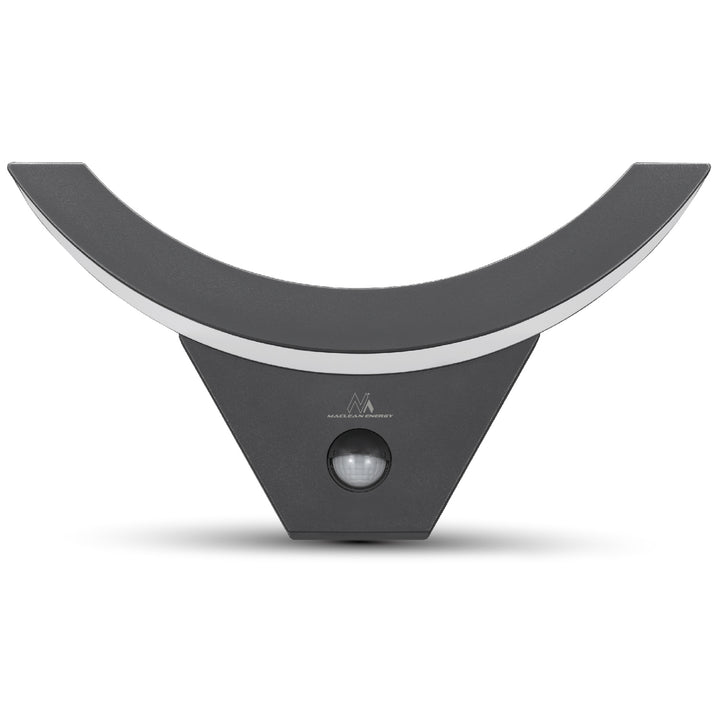 Lampe LED avec détecteur de mouvement Maclean, détecteur de mouvement infrarouge, couleur grise, 10 W, IP54, 800 lm, MCE290 GR, 4 pièces