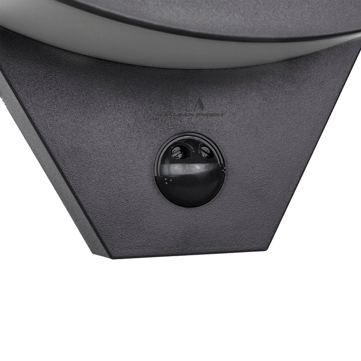 Lampe LED avec détecteur de mouvement Maclean, détecteur de mouvement infrarouge, couleur noire, 10 W, IP54, 800 lm, MCE290 B, lot de 2