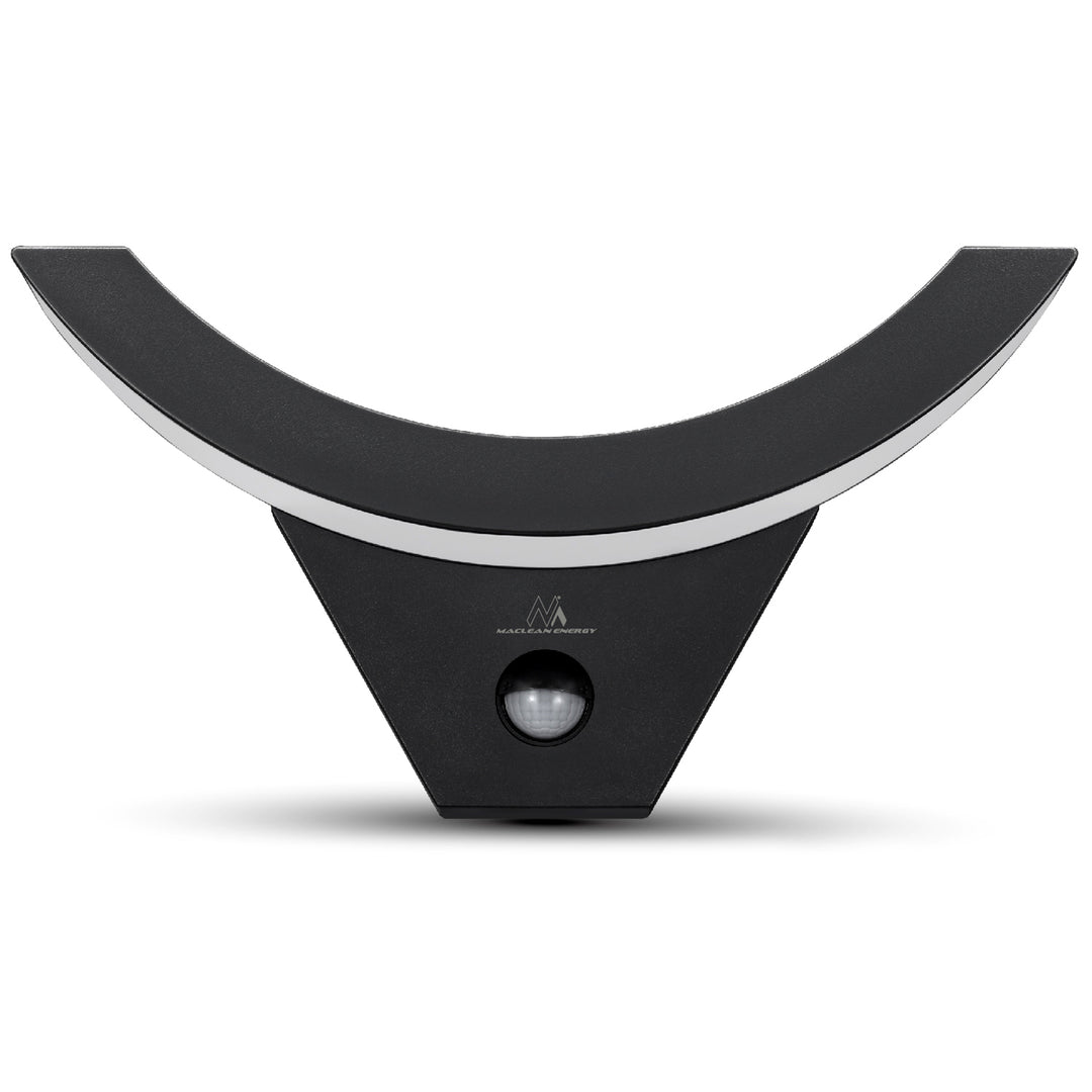 Lampe LED avec détecteur de mouvement Maclean, détecteur de mouvement infrarouge, couleur noire, 10 W, IP54, 800 lm, MCE290 B, lot de 4