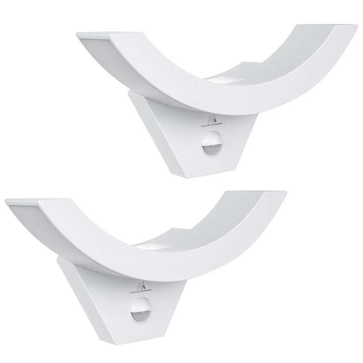 Lampe LED avec détecteur de mouvement Maclean, capteur PIR, couleur blanche, 10 W, IP54, 800 lm, MCE290 W, lot de 2