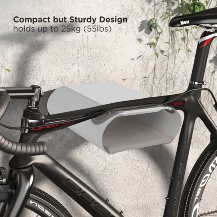 Support mural pour vélo Maclean, charge max. 25 kg, MC-466, lot de 2