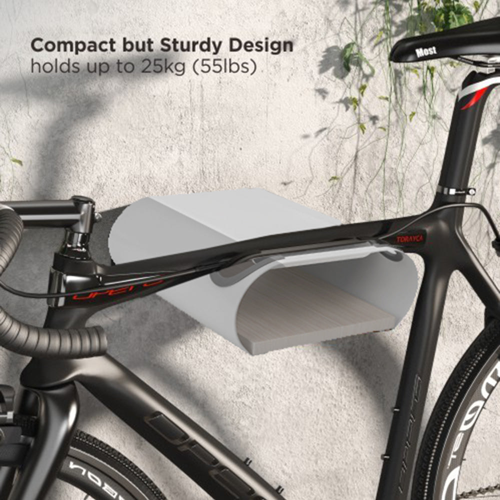 Support mural pour vélo Maclean, charge max. 25 kg, MC-466, lot de 4