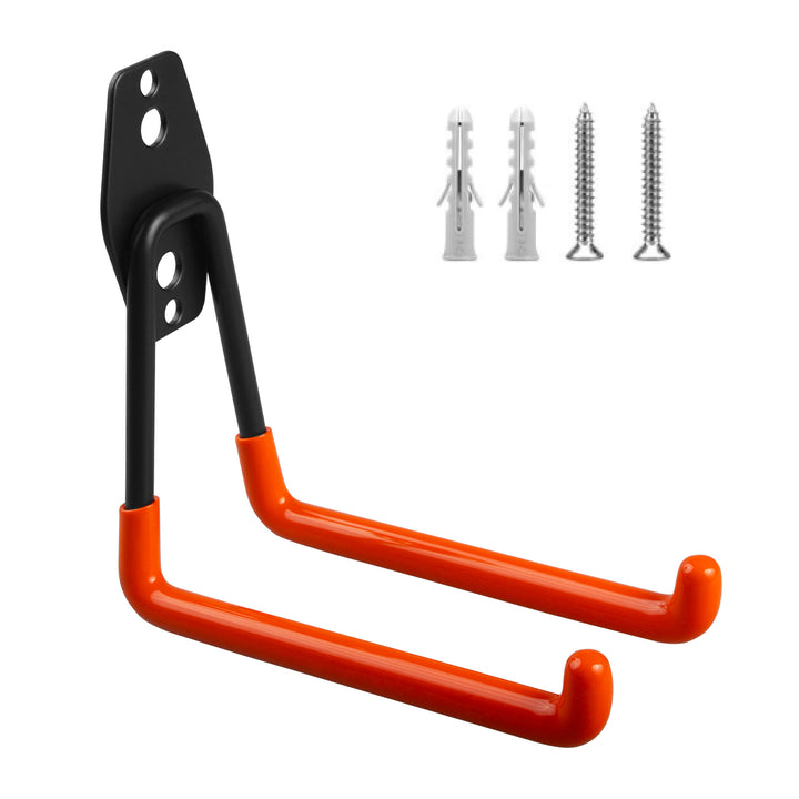 Support mural / crochet de rangement pour garage Maclean, pour pneus, outils de jardinage, échelle, tuyaux, vélo, charge max. 50 kg, MC-443, lot de 2