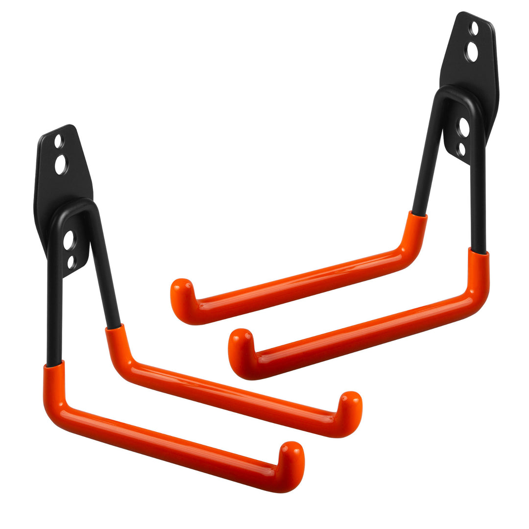Support mural / crochet de rangement pour garage Maclean, pour pneus, outils de jardinage, échelle, tuyaux, vélo, charge max. 50 kg, MC-443, lot de 2