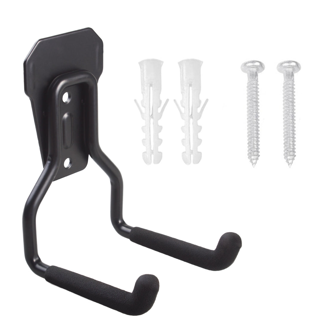 Support mural / crochet de rangement pour garage Maclean, pour pneus, outils de jardinage, échelle, tuyaux d'arrosage, max. 35 kg, MC-439, lot de 4