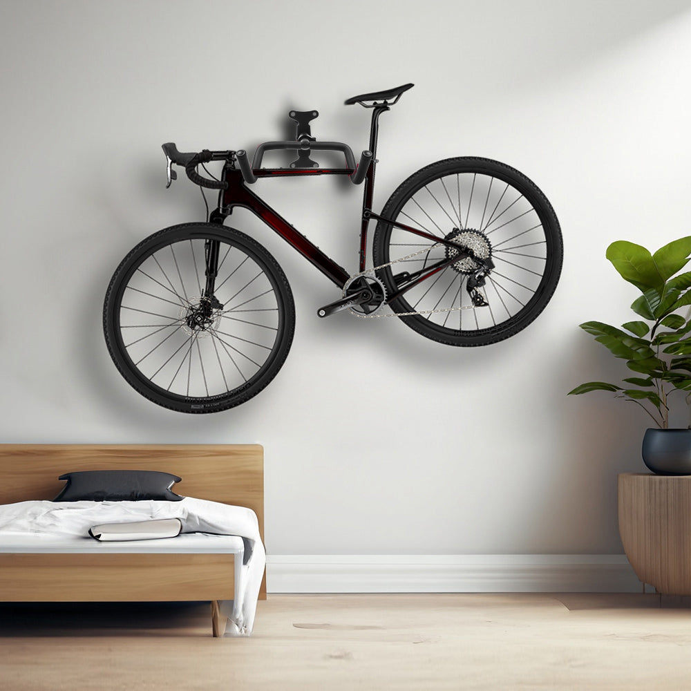 Support mural pour vélos Maclean, horizontal, en acier, charge maximale 30 kg, MC-431, lot de 4