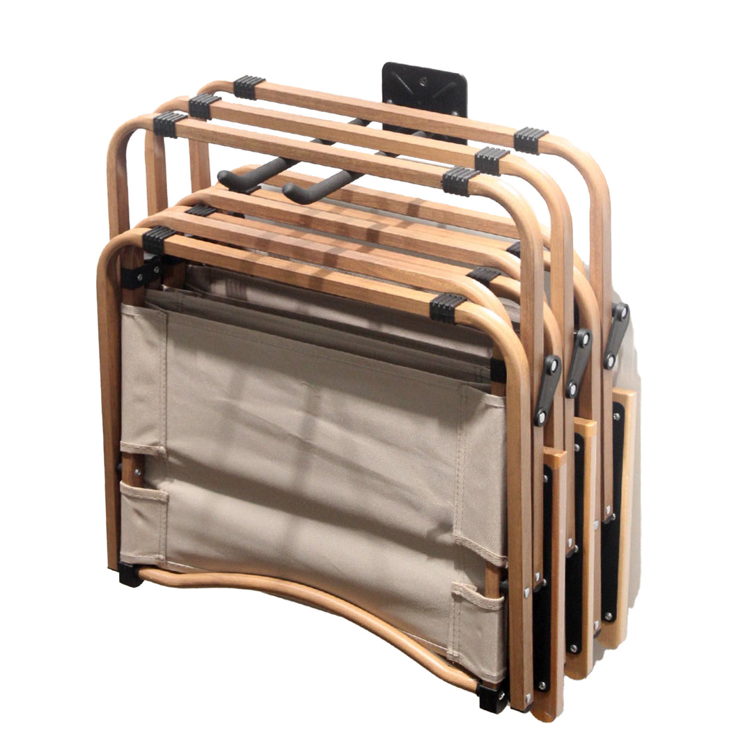 Lot de 4 supports muraux Maclean, pour outils, roues, échelle, vélo, en acier, charge max. 70 kg, MC-436