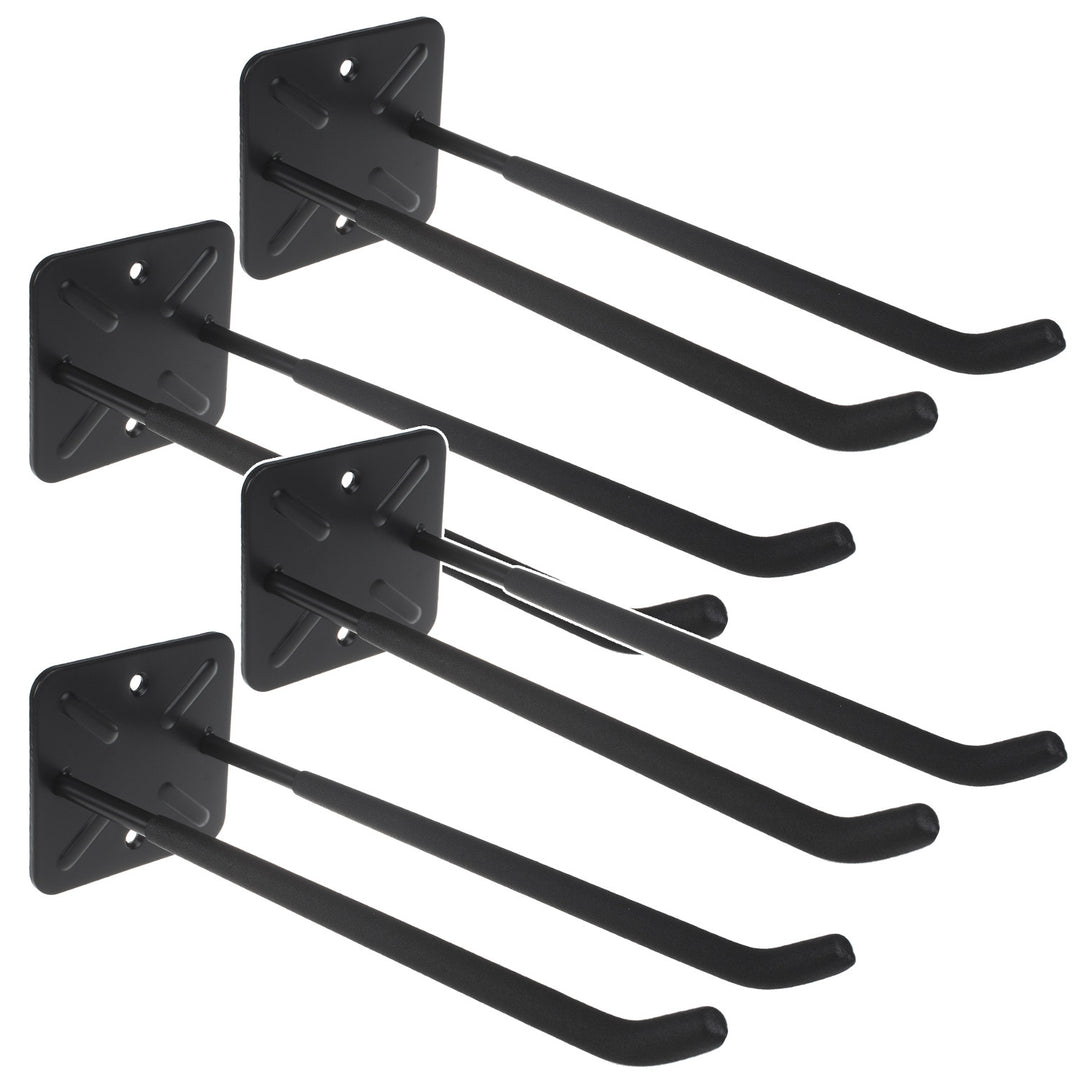 Lot de 4 supports muraux Maclean, pour outils, roues, échelle, vélo, en acier, charge max. 70 kg, MC-436