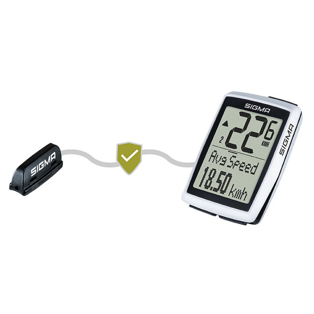 Compteur de vélo Sigma BC 12.0 WL, étanche, résistant aux intempéries, grand écran lisible, 12 fonctions