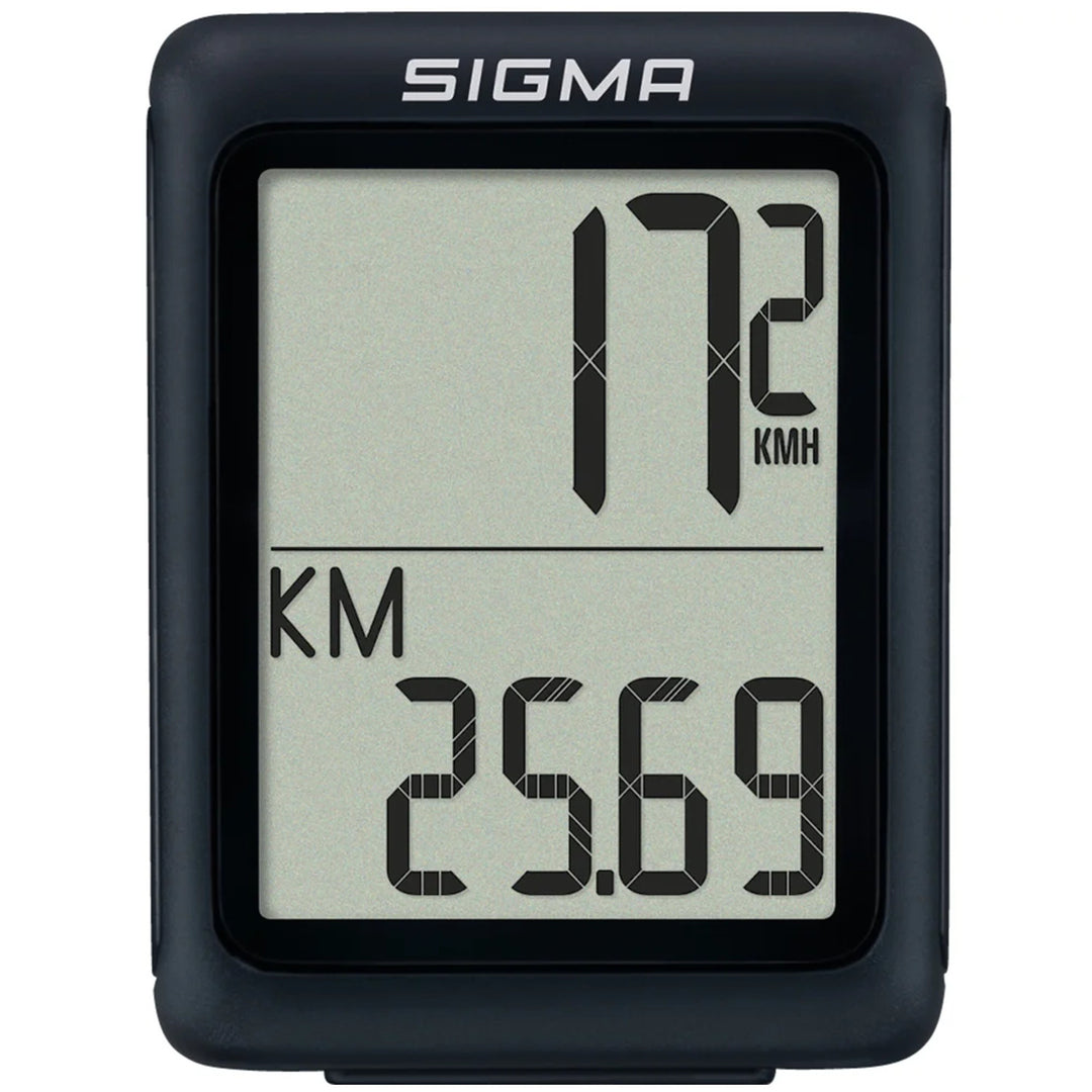 Compteur de vélo Sigma BC 5.0 WR, étanche, résistant aux intempéries, grand écran lisible, 5 fonctions de base