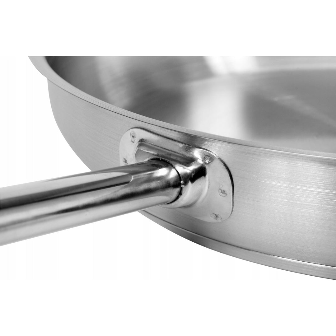 Poêle professionnelle Yato Gastro, compatible avec tous les types de cuisinières, en acier inoxydable, diamètre 20 cm, capacité 1,3 L, lavable au lave-vaisselle, YG-00100