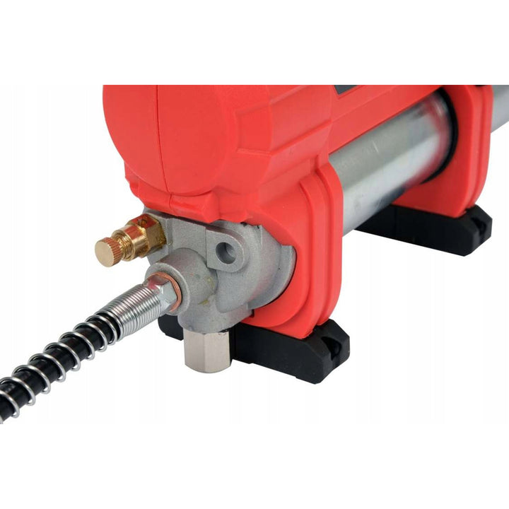 Pistolet à graisse sans fil Yato, livré avec un chargeur et une batterie de 3 Ah, pression de 620 bars, éclairage de travail LED intégré, puissance élevée et débit de 284 g/min, YT-07020