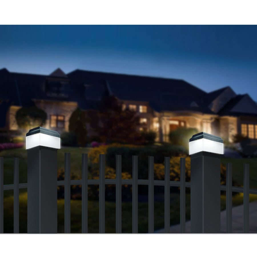 Lampe solaire LED sur poteau GreenBlue, 60 x 40 mm, auvent en forme d'enveloppe, GB125, 2 pièces