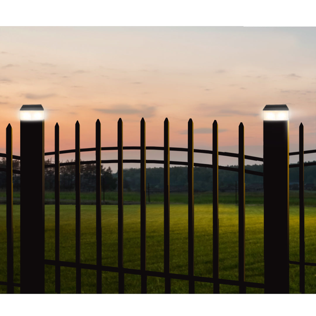 Lampe solaire LED sur poteau GreenBlue, 60 x 40 mm, auvent en forme d'enveloppe, GB125, 2 pièces