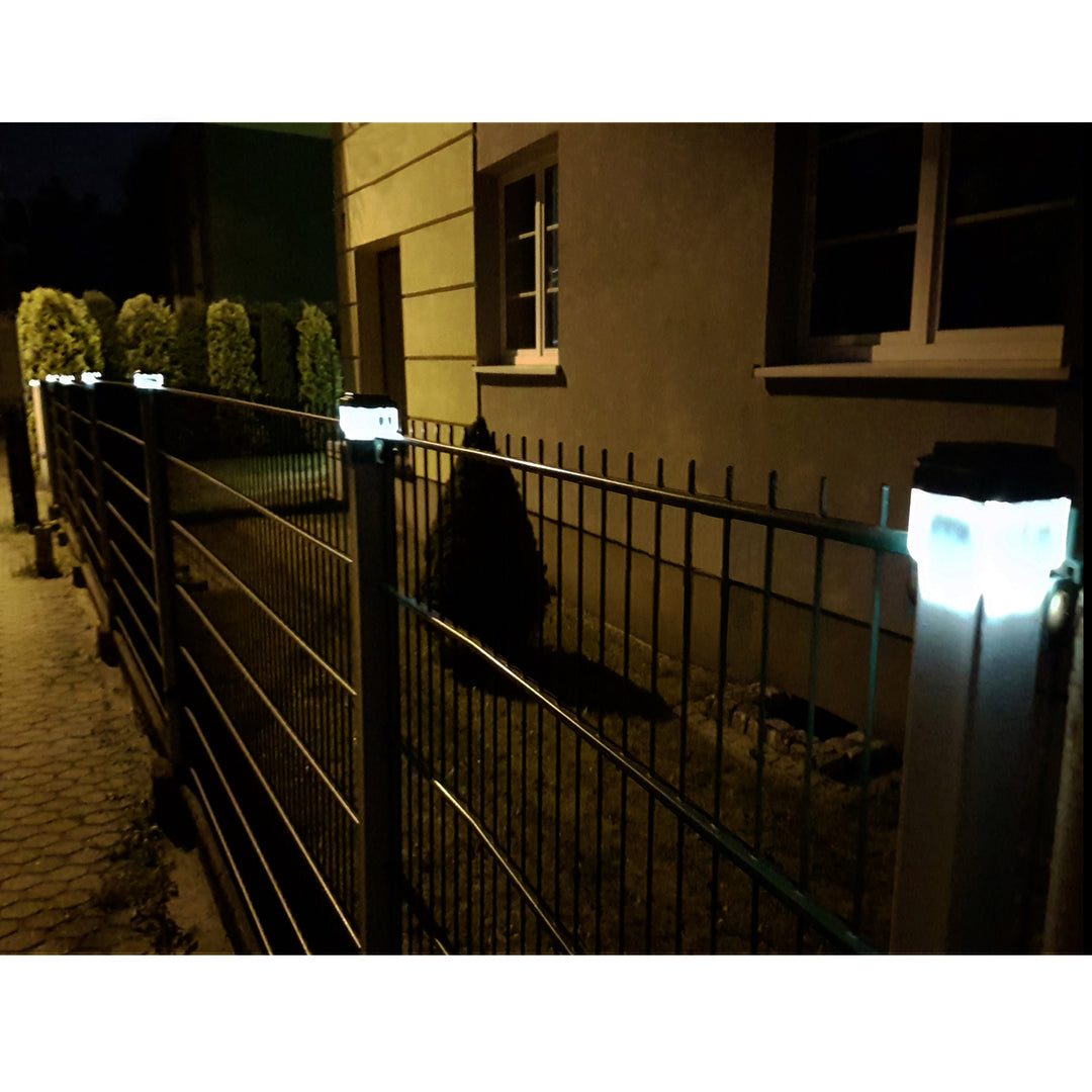 Lampe solaire LED sur poteau GreenBlue, 60 x 40 mm, auvent en forme d'enveloppe, GB125, 2 pièces
