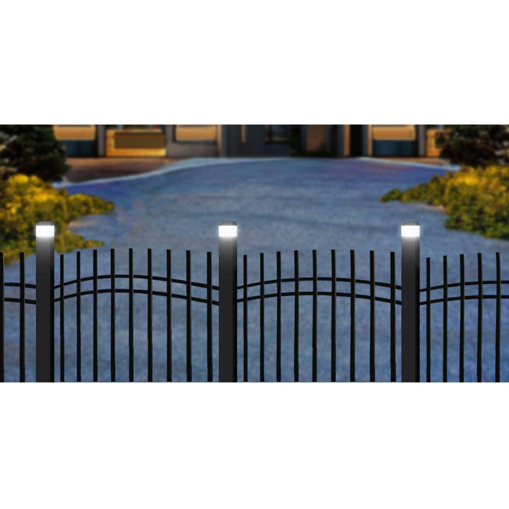 Lampe solaire LED sur poteau GreenBlue, 60 x 40 mm, auvent en forme d'enveloppe, GB125, 2 pièces