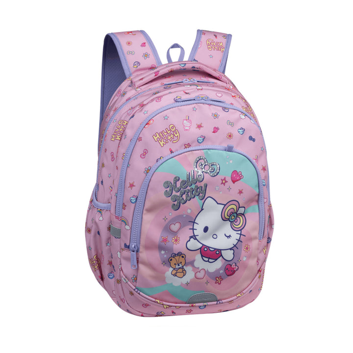 Sac à dos scolaire Hello Kitty Coolpack, taille Primo Pro (16 pouces), dos profilé et bretelles rembourrées, 2 compartiments principaux et une poche pour ordinateur portable, fond renforcé, F162025
