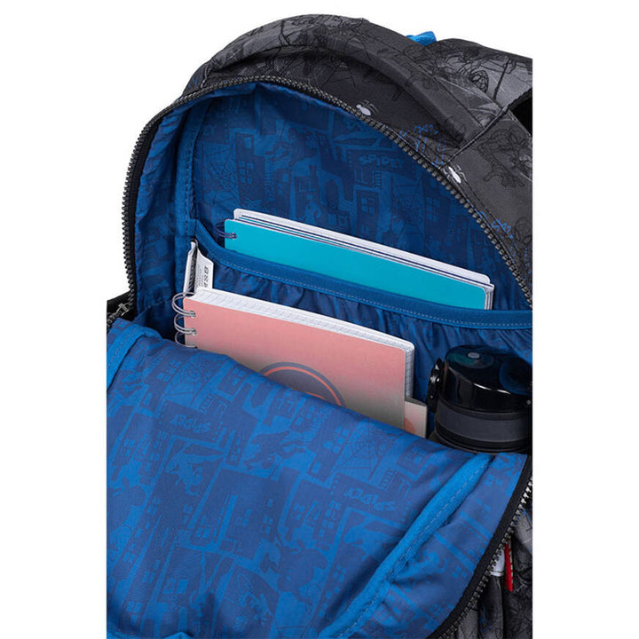 Sac à dos d'école Spiderman Coolpack, taille Jerry (15 pouces), dos profilé, 3 compartiments spacieux, fond renforcé, F029777