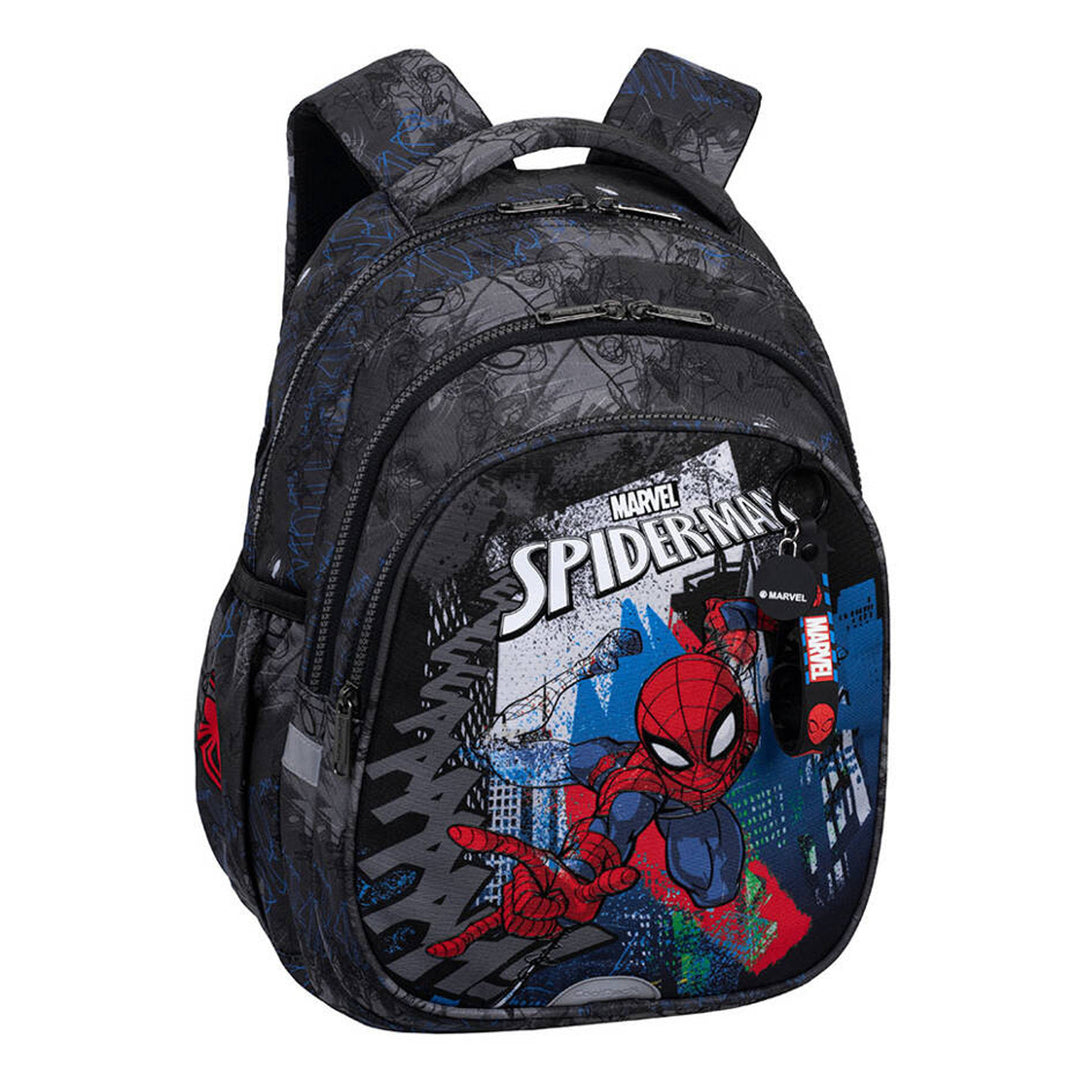 Sac à dos d'école Spiderman Coolpack, taille Jerry (15 pouces), dos profilé, 3 compartiments spacieux, fond renforcé, F029777