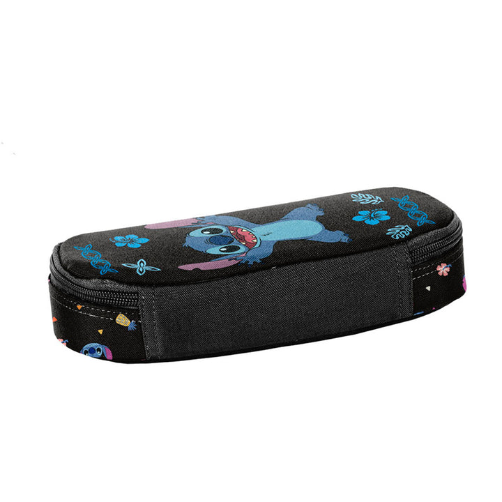 Ensemble scolaire Stitch Paso, sac à dos à trois compartiments, avec un compartiment pour ordinateur portable et un fond renforcé, trousse à crayons avec élastiques pour les fournitures, sac à chaussures pouvant être porté sur le dos, DS26MM