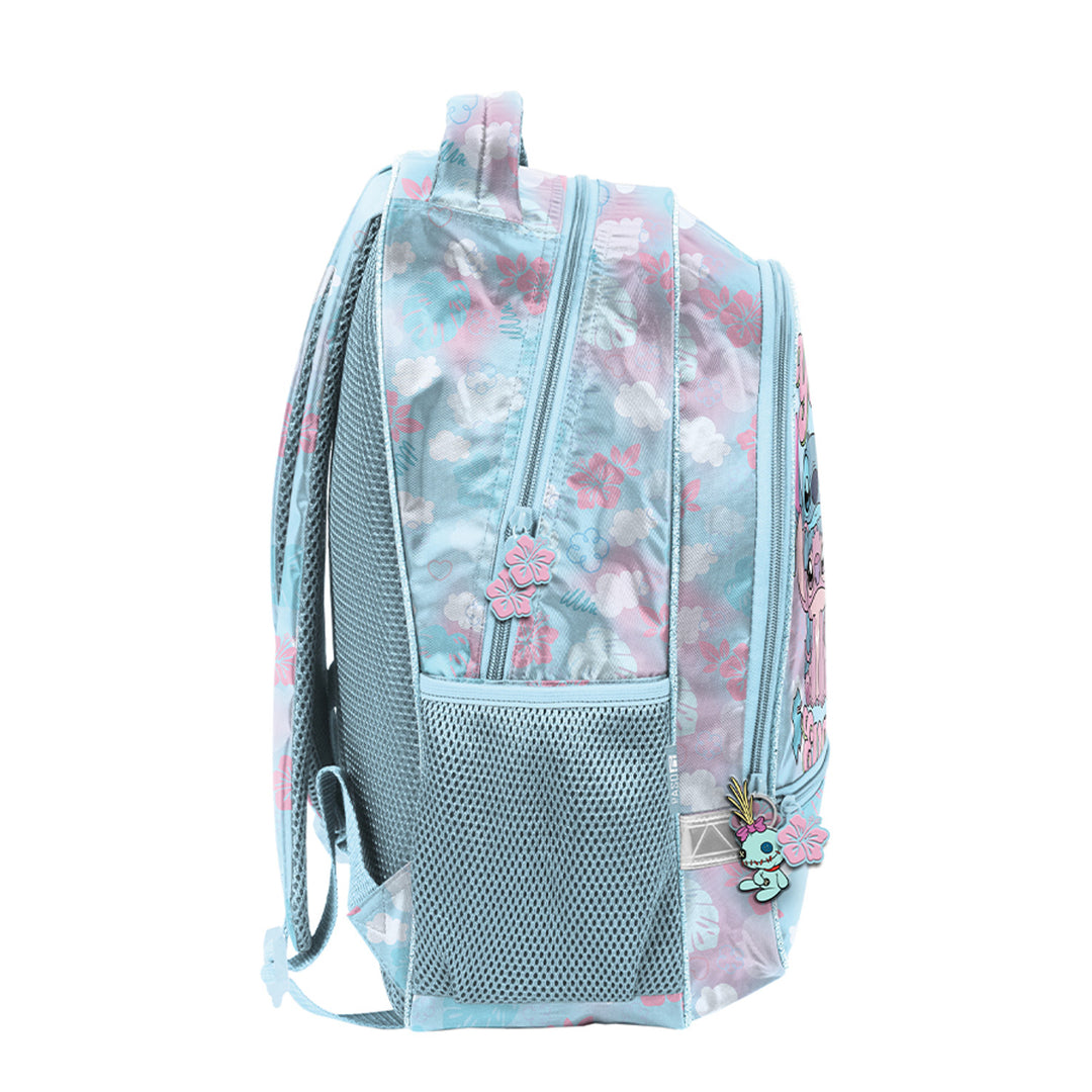 Ensemble scolaire Stitch Paso, sac à dos à deux compartiments, avec éléments réfléchissants et dos renforcé, trousse vide avec poignées pour les fournitures, sac à chaussures pouvant être porté sur le dos, DS26WW