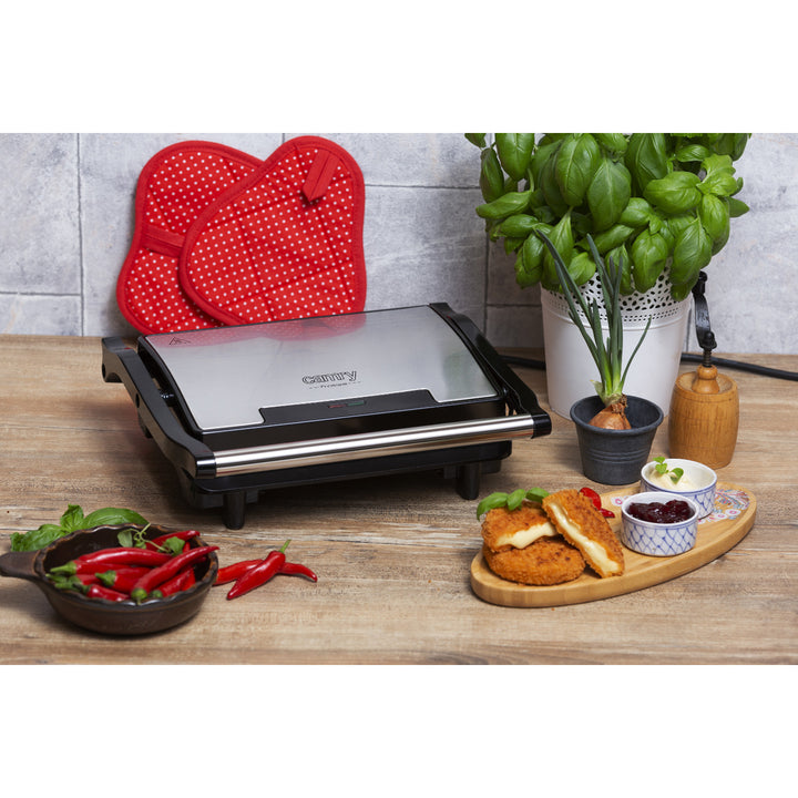 Grill électrique Camry, plaques antiadhésives, puissance maximale 2100 W, CR 3044