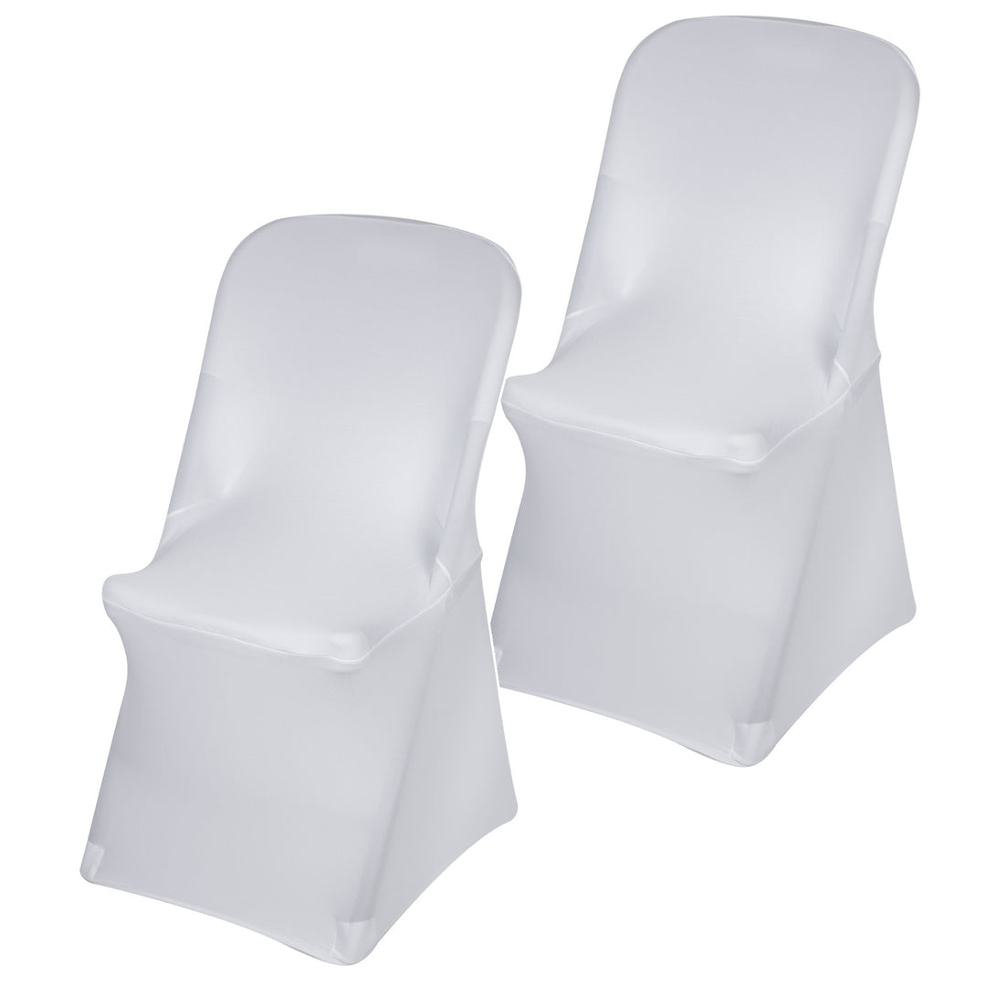 Housse pour chaise de restauration blanche GreenBlue, 88 x 50 x 45 cm, spandex, GB374, lot de 2